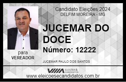 Candidato JUCEMAR DO DOCE 2024 - DELFIM MOREIRA - Eleições