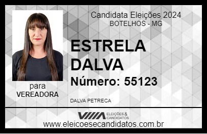 Candidato ESTRELA DALVA 2024 - BOTELHOS - Eleições