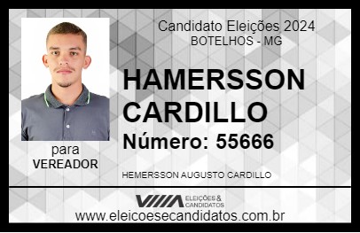 Candidato HEMERSSON CARDILLO 2024 - BOTELHOS - Eleições