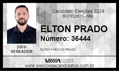 Candidato ELTON PRADO 2024 - BOTELHOS - Eleições