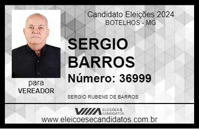 Candidato SERGIO BARROS 2024 - BOTELHOS - Eleições