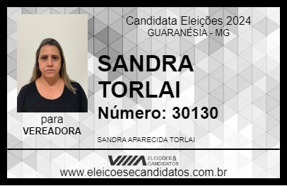 Candidato SANDRA TORLAI 2024 - GUARANÉSIA - Eleições