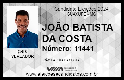 Candidato JOÃO PEZÃO MARACANÃ 2024 - GUAXUPÉ - Eleições