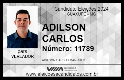 Candidato ADILSON CARLOS 2024 - GUAXUPÉ - Eleições