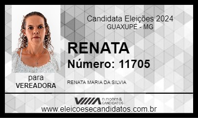 Candidato RENATA 2024 - GUAXUPÉ - Eleições