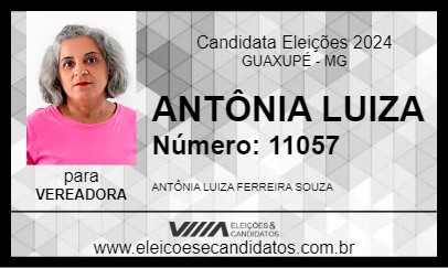 Candidato ANTÔNIA LUIZA 2024 - GUAXUPÉ - Eleições