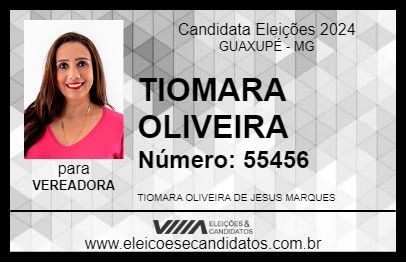 Candidato TIOMARA OLIVEIRA 2024 - GUAXUPÉ - Eleições