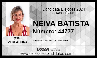 Candidato NEIVA BATISTA 2024 - GUAXUPÉ - Eleições