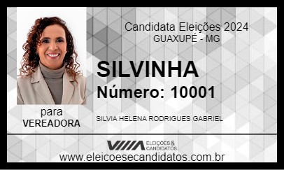 Candidato SILVINHA 2024 - GUAXUPÉ - Eleições