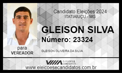 Candidato GLEISON SILVA 2024 - ITATIAIUÇU - Eleições