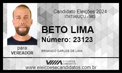 Candidato BETO LIMA 2024 - ITATIAIUÇU - Eleições