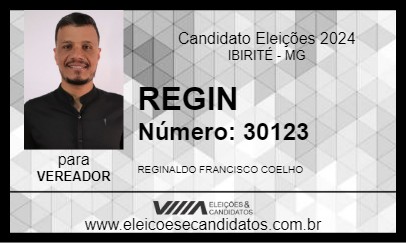 Candidato REGIN 2024 - IBIRITÉ - Eleições