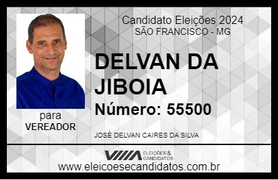 Candidato DELVAN DA JIBOIA 2024 - SÃO FRANCISCO - Eleições