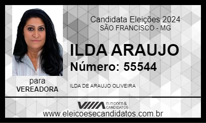 Candidato ILDA ARAUJO 2024 - SÃO FRANCISCO - Eleições