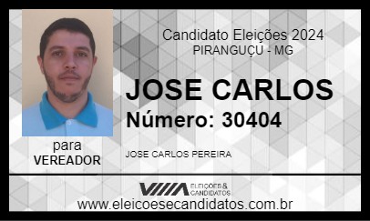 Candidato JOSE CARLOS 2024 - PIRANGUÇU - Eleições