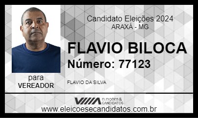 Candidato FLAVIO BILOCA 2024 - ARAXÁ - Eleições