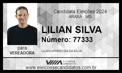 Candidato LILIAN SILVA 2024 - ARAXÁ - Eleições