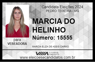 Candidato MARCIA DO HELINHO 2024 - PEDRO TEIXEIRA - Eleições