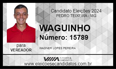 Candidato WAGUINHO 2024 - PEDRO TEIXEIRA - Eleições