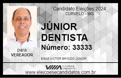 Candidato JÚNIOR DENTISTA 2024 - CURVELO - Eleições