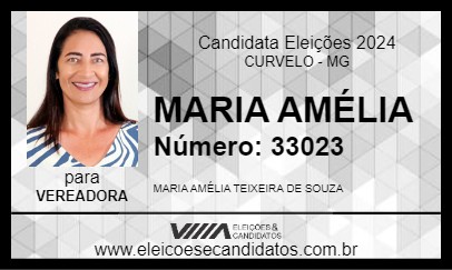 Candidato MARIA AMÉLIA 2024 - CURVELO - Eleições