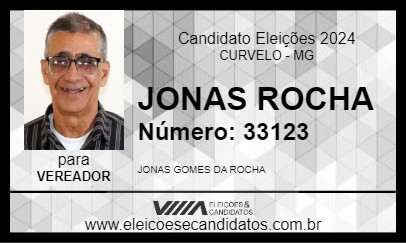 Candidato JONAS ROCHA 2024 - CURVELO - Eleições