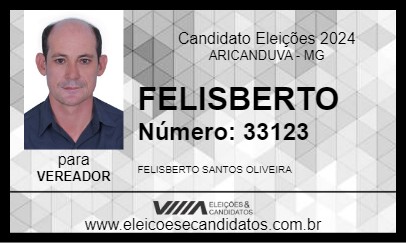 Candidato FELISBERTO 2024 - ARICANDUVA - Eleições