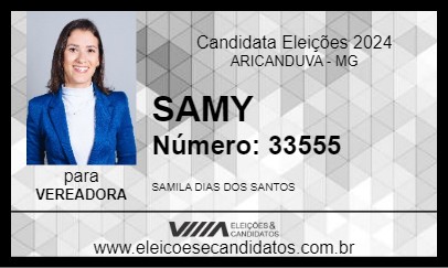 Candidato SAMY 2024 - ARICANDUVA - Eleições