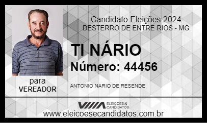 Candidato TI NÁRIO 2024 - DESTERRO DE ENTRE RIOS - Eleições