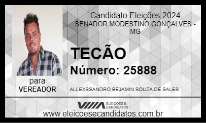 Candidato TECÃO 2024 - SENADOR MODESTINO GONÇALVES - Eleições