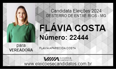 Candidato FLÁVIA COSTA 2024 - DESTERRO DE ENTRE RIOS - Eleições