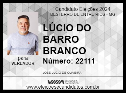 Candidato LÚCIO DO BARRO BRANCO 2024 - DESTERRO DE ENTRE RIOS - Eleições