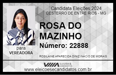 Candidato ROSA DO MAZINHO 2024 - DESTERRO DE ENTRE RIOS - Eleições