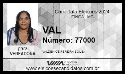 Candidato VAL 2024 - ITINGA - Eleições