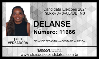 Candidato DELANSE 2024 - SERRA DA SAUDADE - Eleições