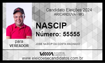 Candidato NASCIP 2024 - ARICANDUVA - Eleições