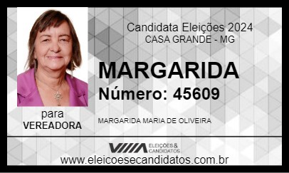 Candidato MARGARIDA 2024 - CASA GRANDE - Eleições