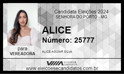 Candidato ALICE 2024 - SENHORA DO PORTO - Eleições