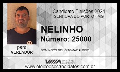 Candidato NELINHO 2024 - SENHORA DO PORTO - Eleições