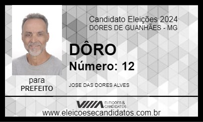 Candidato DÔRO 2024 - DORES DE GUANHÃES - Eleições