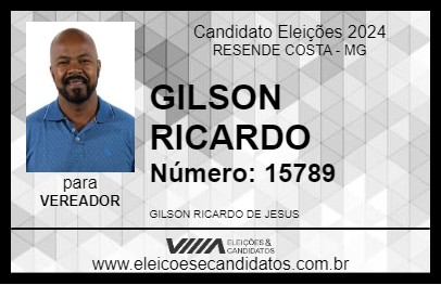 Candidato GILSON RICARDO 2024 - RESENDE COSTA - Eleições