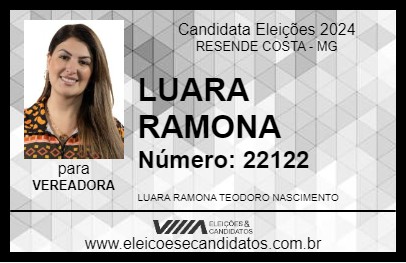 Candidato LUARA RAMONA 2024 - RESENDE COSTA - Eleições