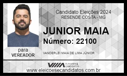 Candidato JUNIOR MAIA 2024 - RESENDE COSTA - Eleições