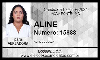 Candidato ALINE 2024 - NOVA PONTE - Eleições