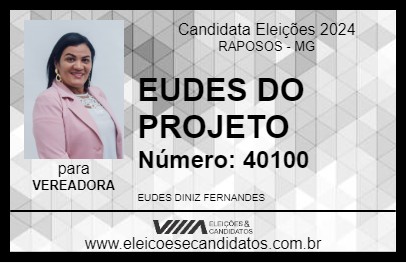 Candidato EUDES DO PROJETO 2024 - RAPOSOS - Eleições