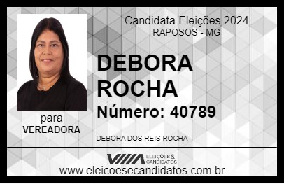 Candidato DEBORA ROCHA 2024 - RAPOSOS - Eleições