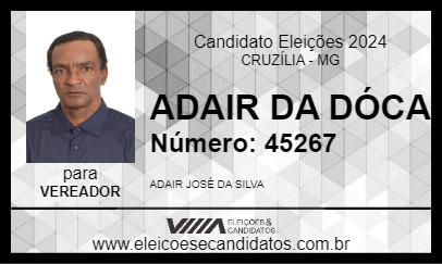 Candidato ADAIR DA DÓCA 2024 - CRUZÍLIA - Eleições