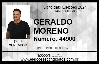 Candidato GERALDO MORENO 2024 - ITANHOMI - Eleições