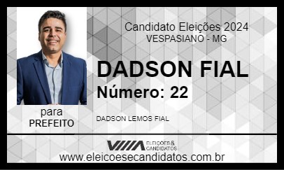 Candidato DADSON FIAL 2024 - VESPASIANO - Eleições