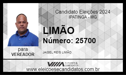 Candidato LIMÃO 2024 - IPATINGA - Eleições